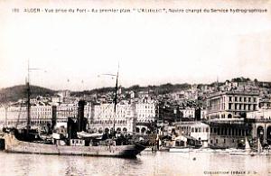 Alger - Vue du Port - Alidade navire hydrographique